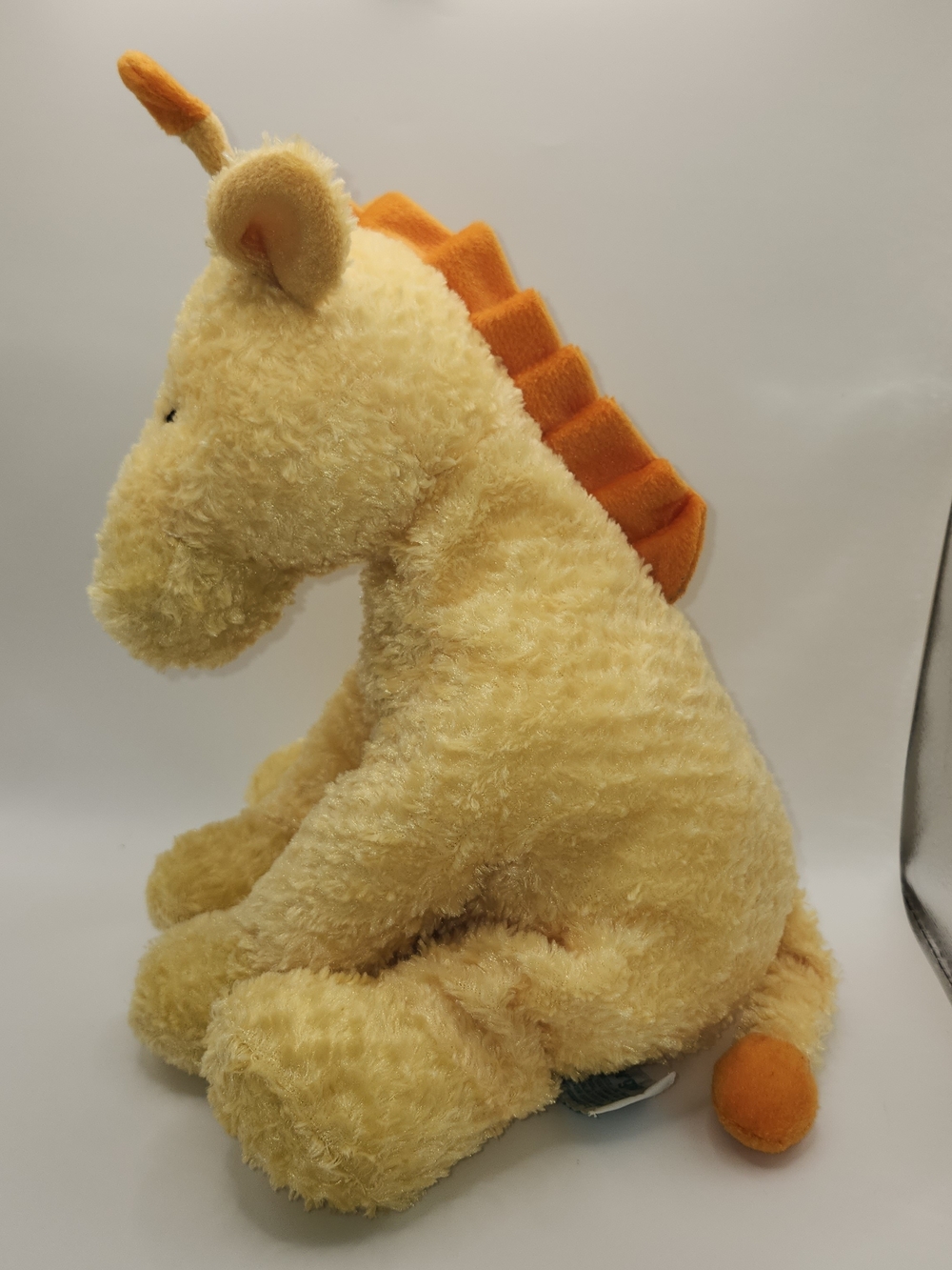Vintage Russ Berrie Georgie Giraffe Plush Baby Rattle Toy Yellow Waffle Fur 12" - Picture 2 of 7